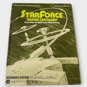 StarForce Alpha Centauri Interstellar Conflict in the 25th Century SPI 1974 Game